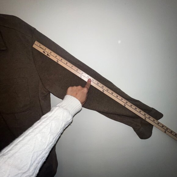 Goodfellow &‎ Co Men's Brown Button-Up Long Sleeve Shirt XL - Picture 4 of 8